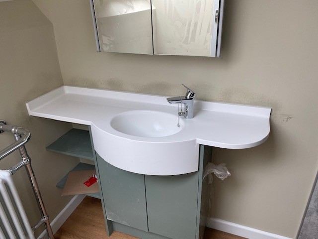 Made to measure solid surface worktop detail in Leicester - project photo 20