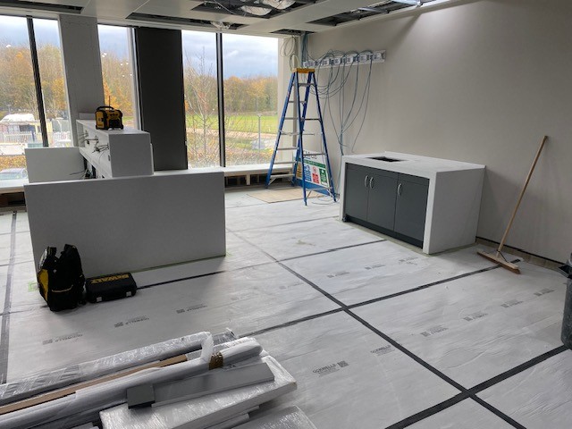 Bespoke solid surface kitchen worktop installation in Leicester - project photo 29