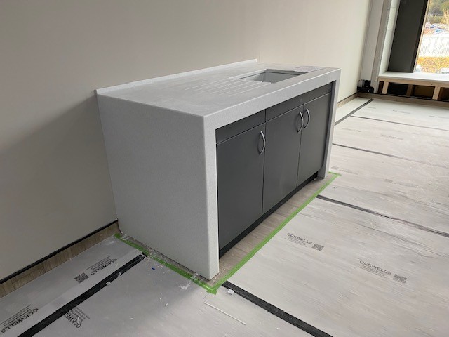 Made to measure solid surface worktop detail in Leicester - project photo 32