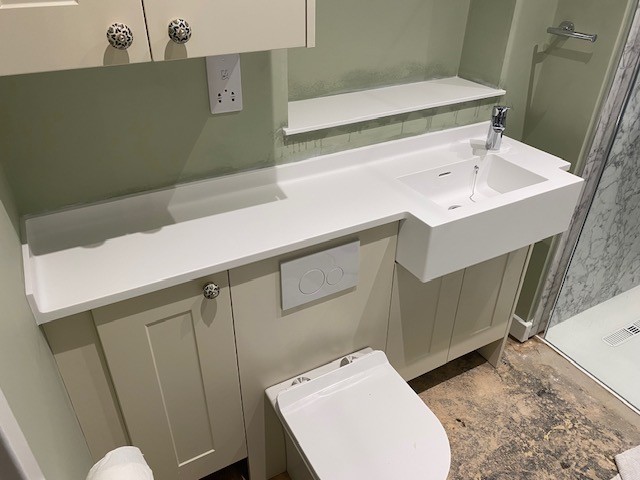 Commercial solid surface worktop project in Leicester - project photo 39