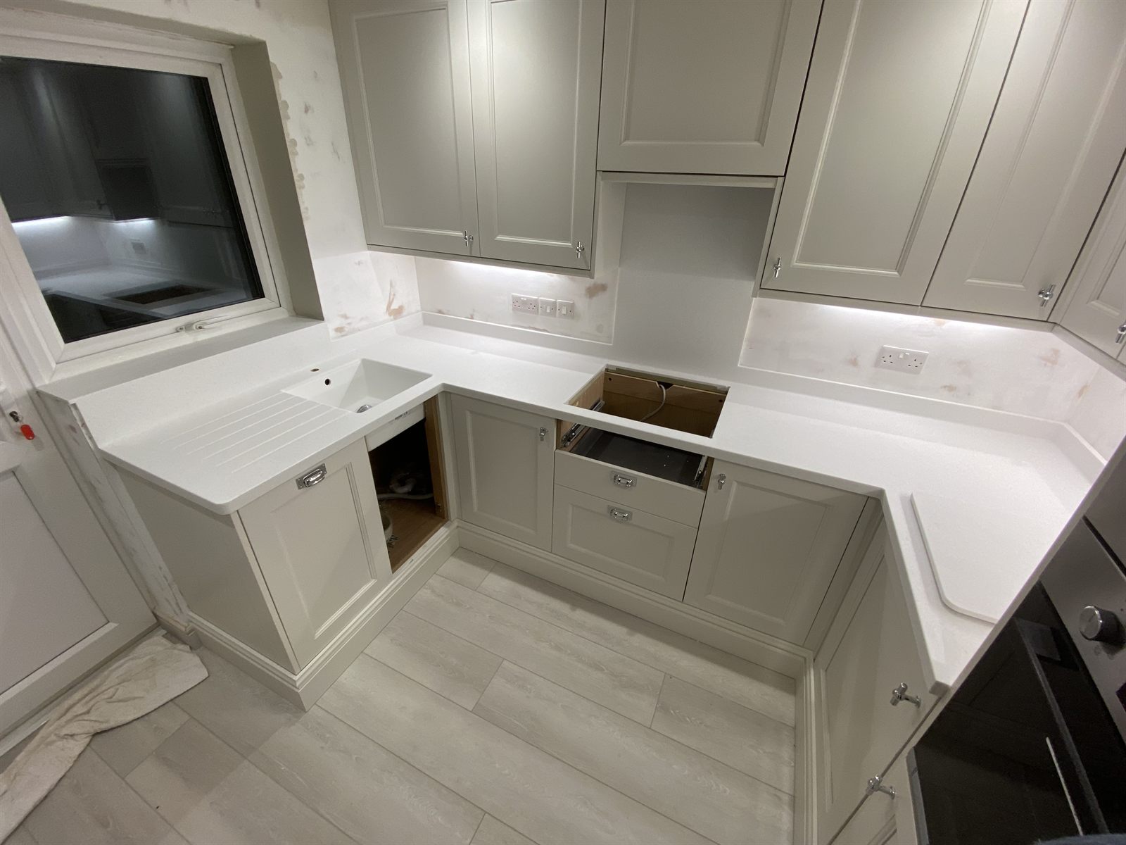 Commercial solid surface worktop project in Leicester - project photo 47