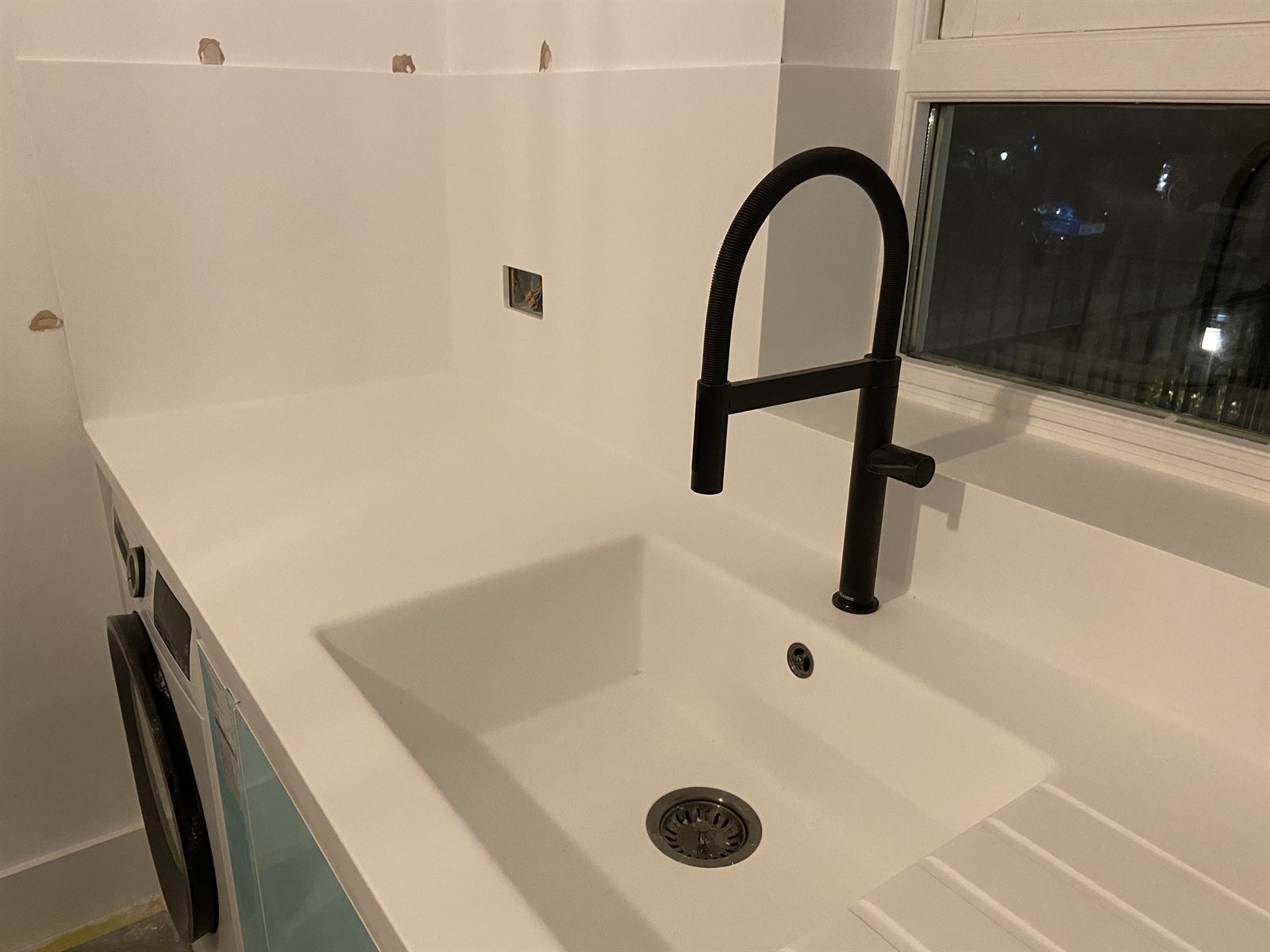 Made to measure solid surface worktop detail in Leicester - project photo 48