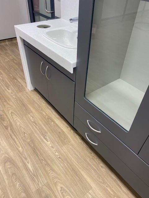 Bespoke solid surface kitchen worktop installation in Leicester - project photo 9