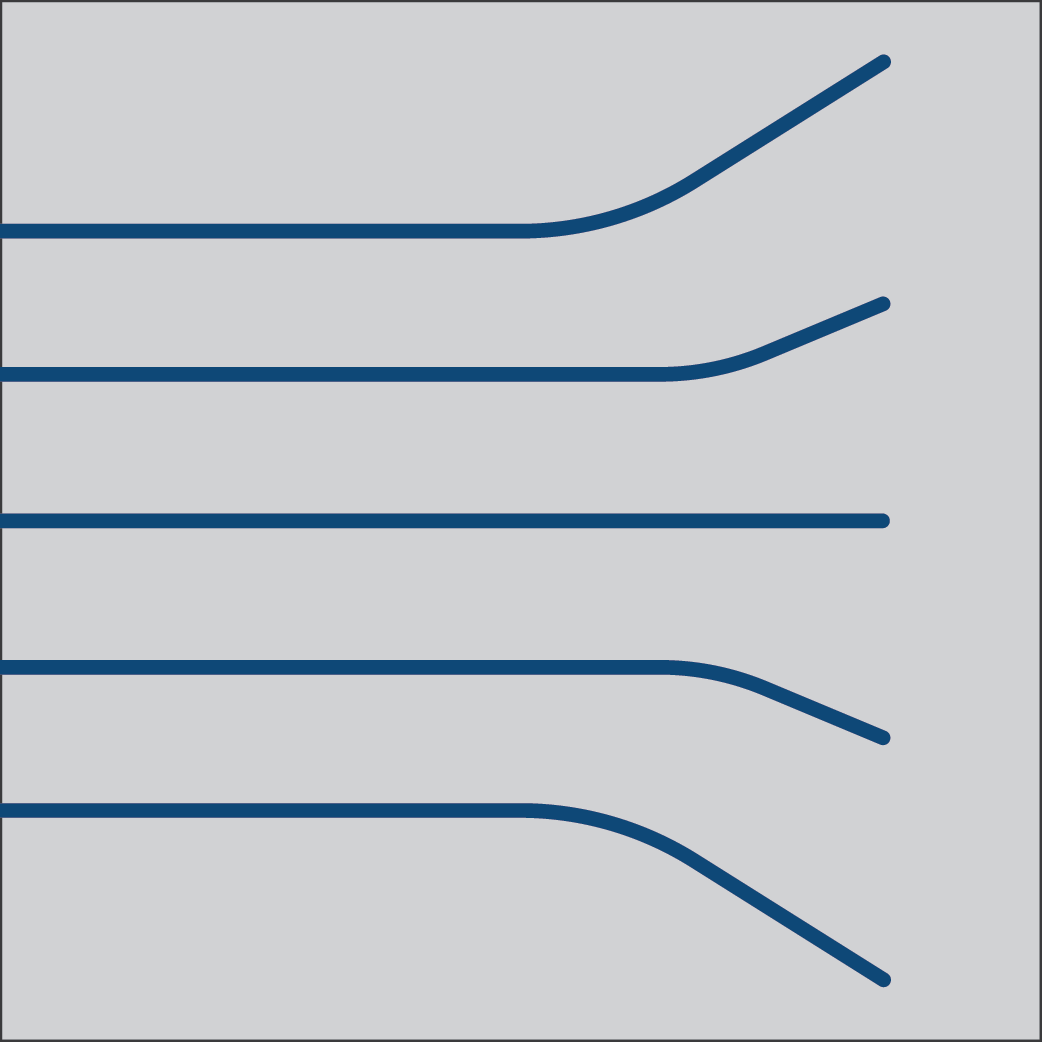 Dog Leg drainer grooves