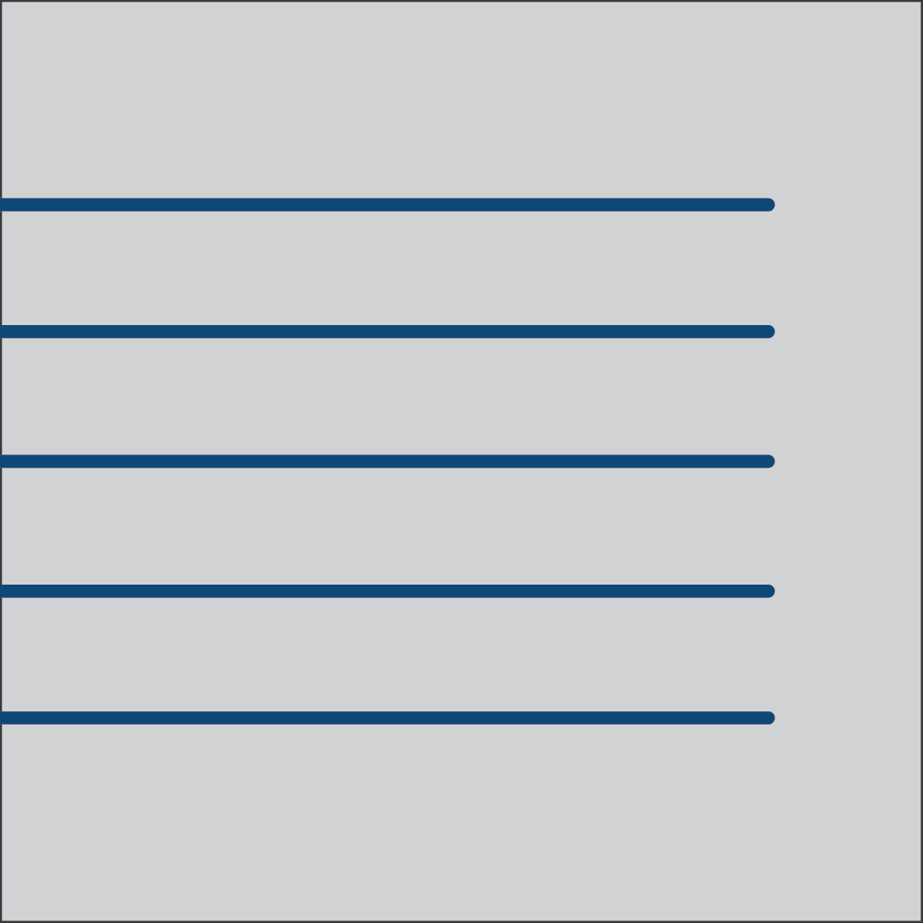 Straight drainer grooves